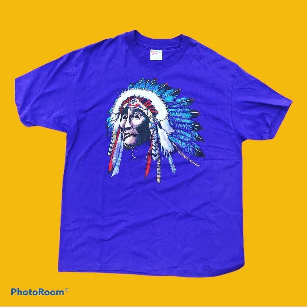 90s Vintage Indian 3 Shirts bundle 🦅  🐃  ⛰ ☁️